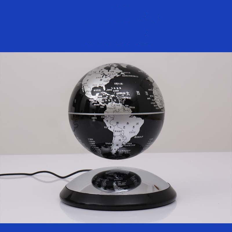 6-inch Magnetic Levitating Globe — Mirror Base Office Ornament (Patented Design)