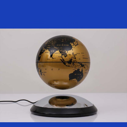 6-inch Magnetic Levitating Globe — Mirror Base Office Ornament (Patented Design)