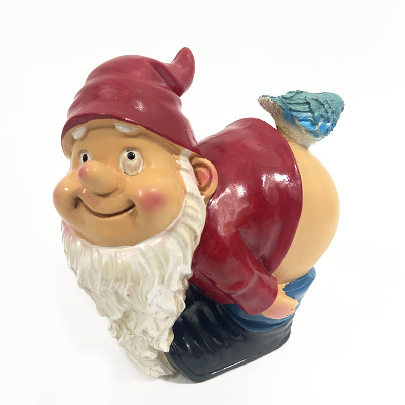 Holiday Christmas Gnome Resin Sculpture