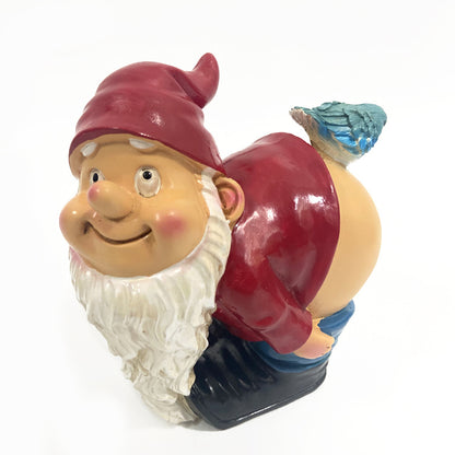 Holiday Christmas Gnome Resin Sculpture