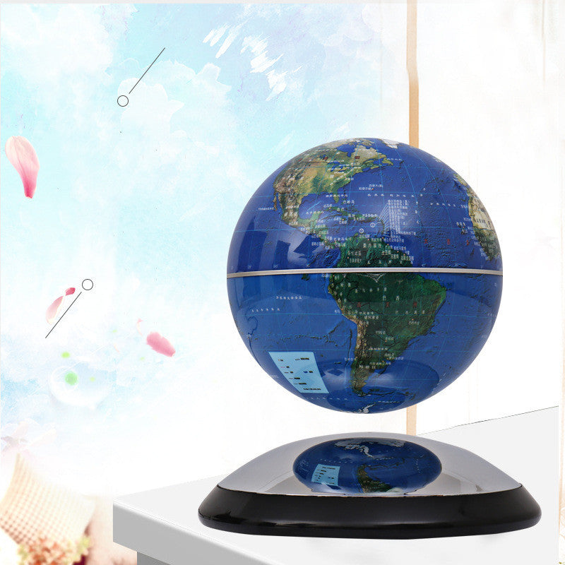 6-inch Magnetic Levitating Globe — Mirror Base Office Ornament (Patented Design)