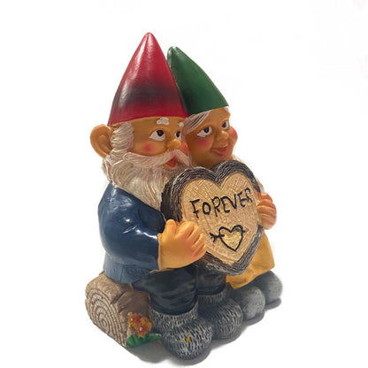 Holiday Christmas Gnome Resin Sculpture