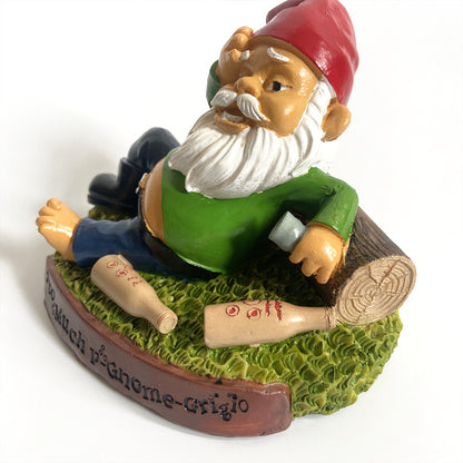 Holiday Christmas Gnome Resin Sculpture