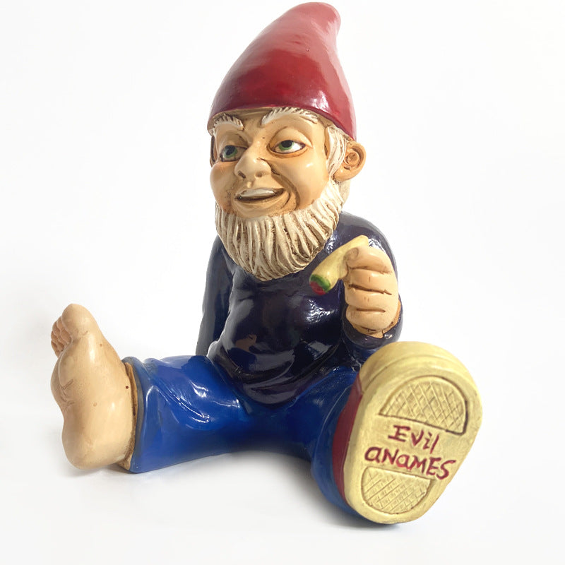 Holiday Christmas Gnome Resin Sculpture