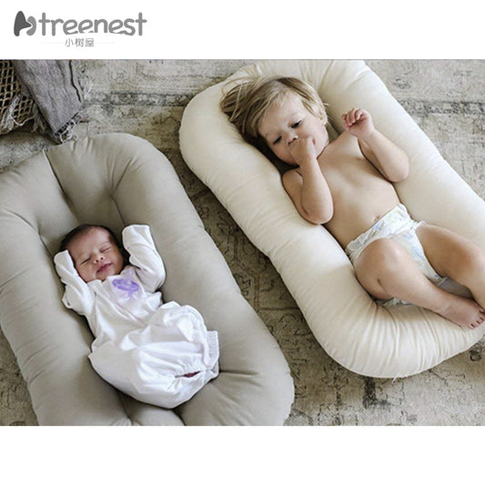 Portable Pure Cotton Baby Lounger with Cloth Cover