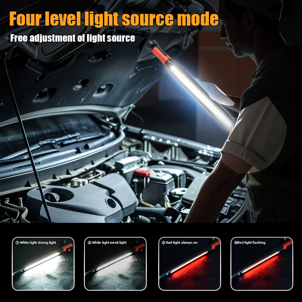 Auto Repair Lamp Led Rechargeable Work Light Super Bright Magnetic Adsorption With Hook 3 Light Modes