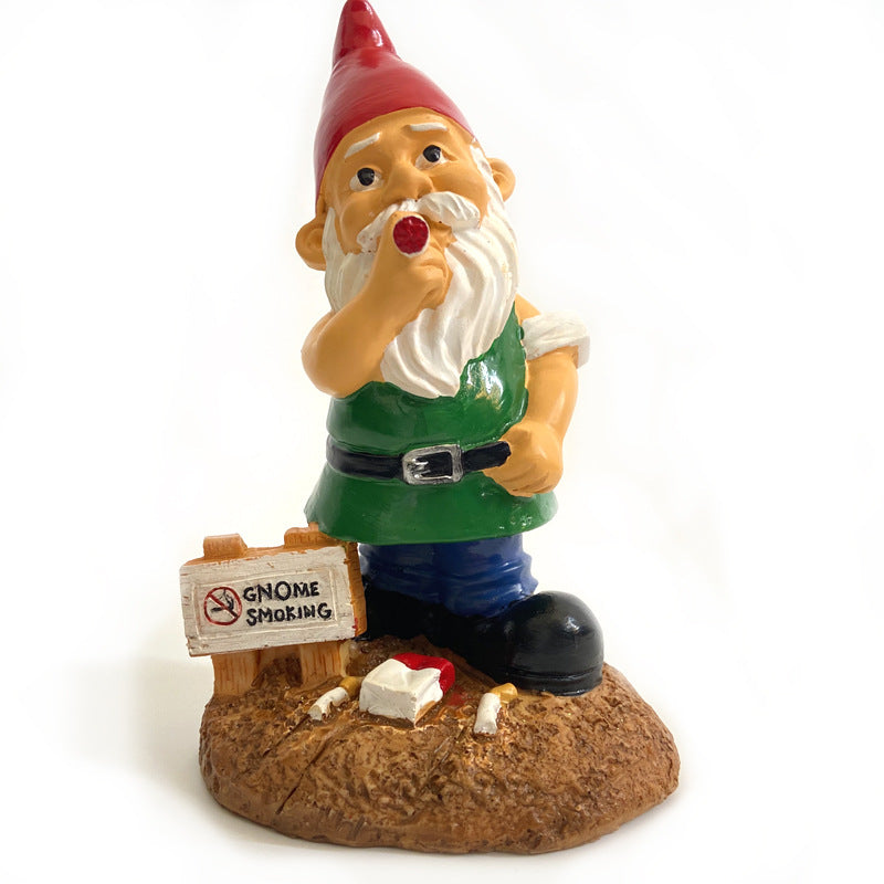 Holiday Christmas Gnome Resin Sculpture