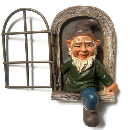 Holiday Christmas Gnome Resin Sculpture