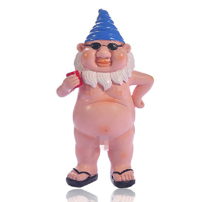 Holiday Christmas Gnome Resin Sculpture