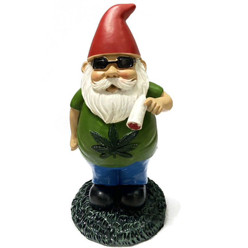 Holiday Christmas Gnome Resin Sculpture
